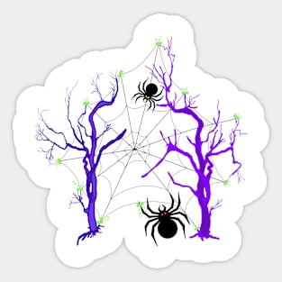 SPIDERY TREES Sticker